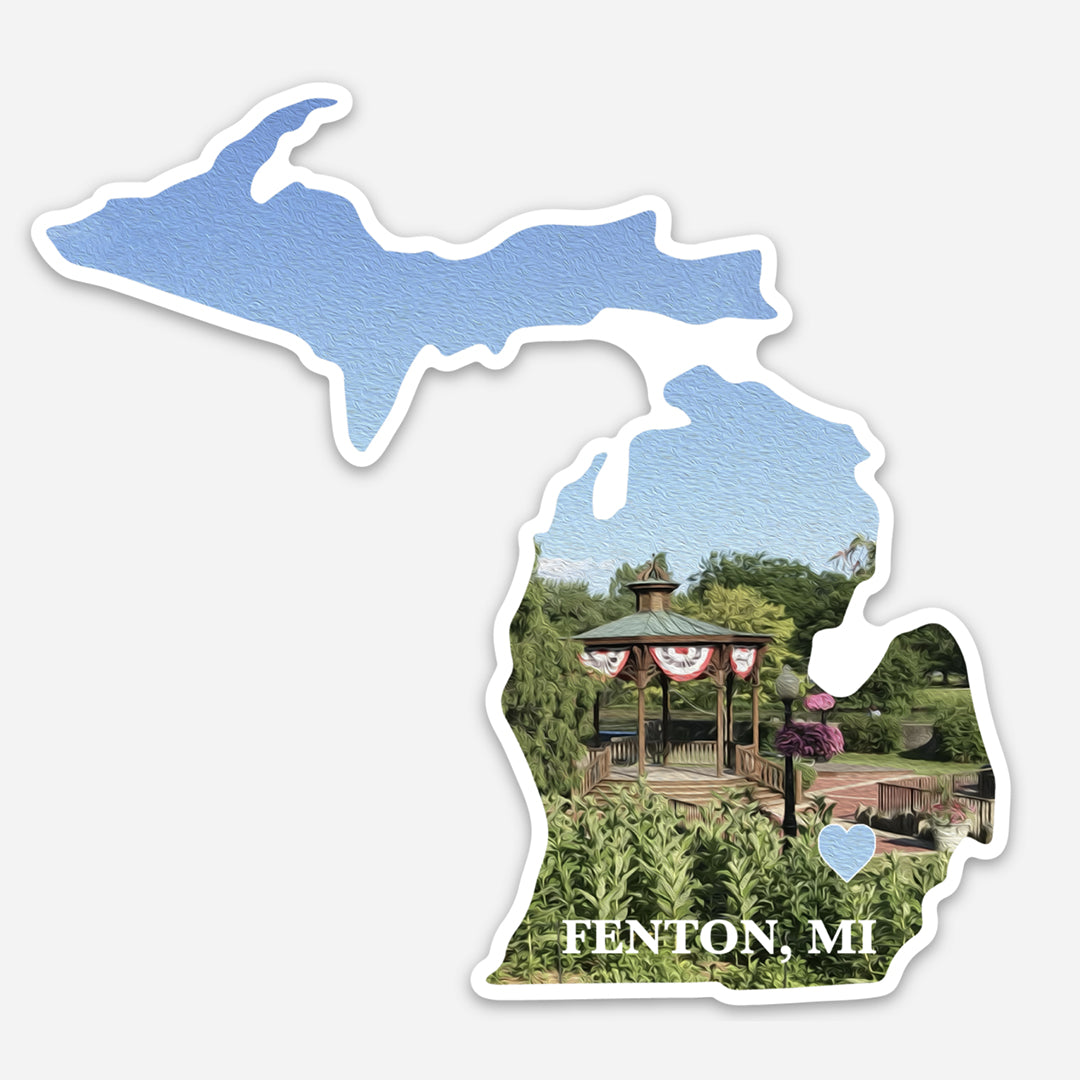 Fenton, MI Vinyl Sticker