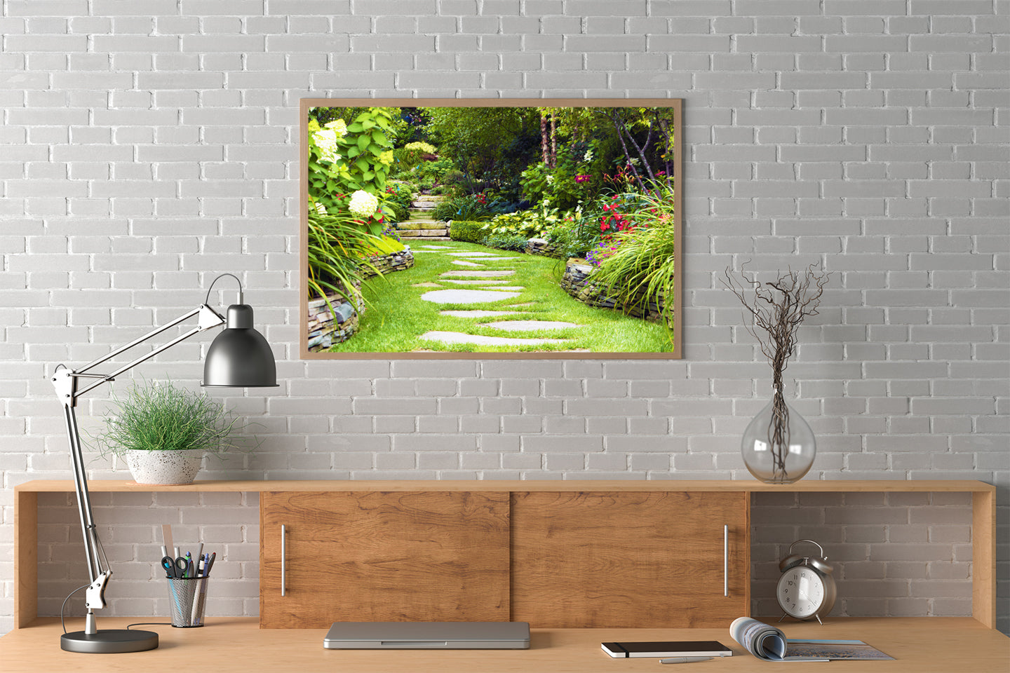 garden wall art by Jennifer Wohletz of Mackinac Memories.
