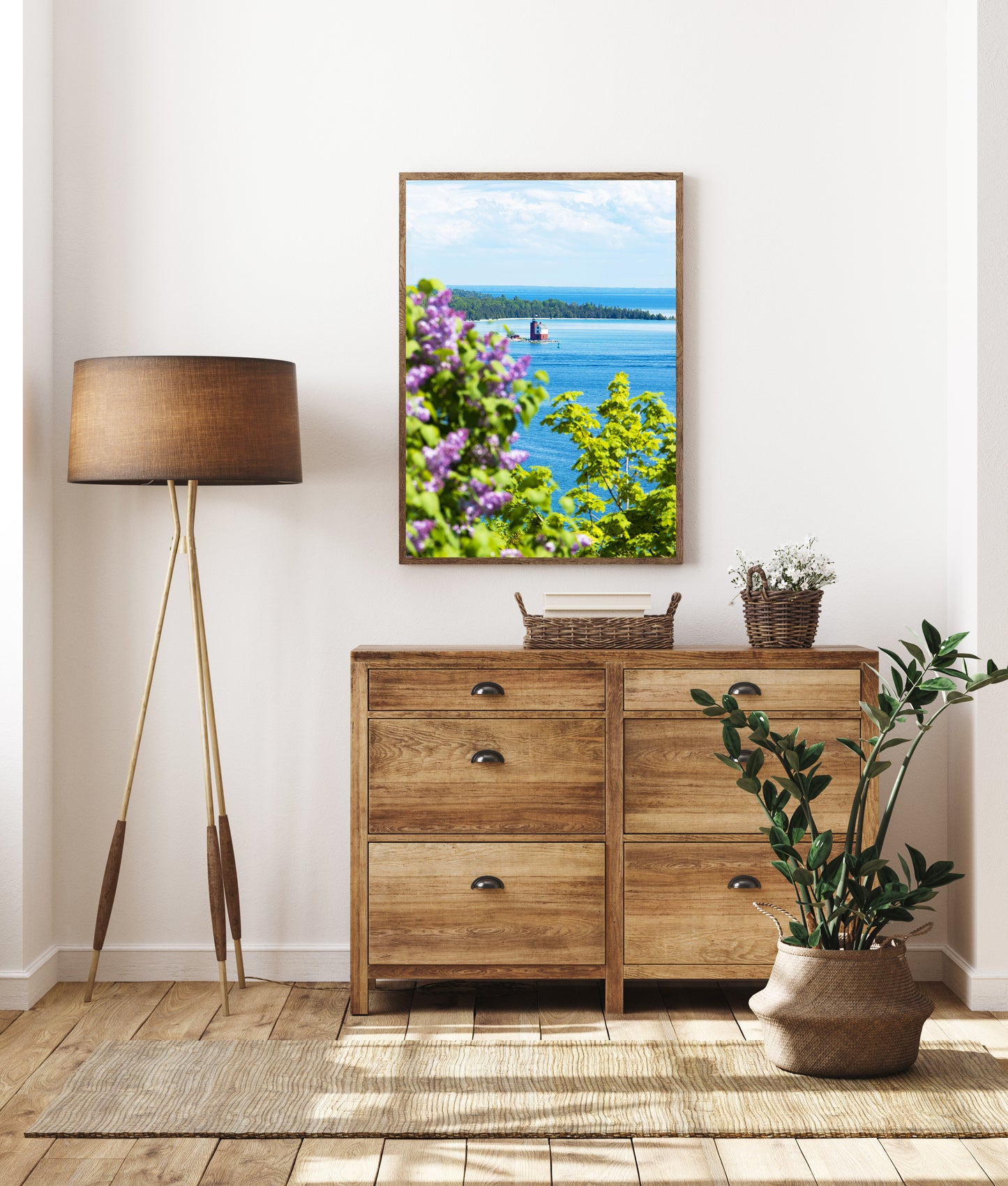 Lilac View of Round Island Photograph by Jennifer Wohletz of Mackinac Island.