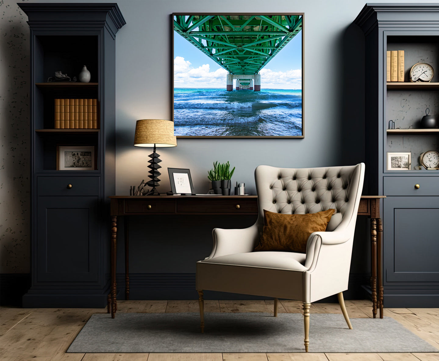 Mackinac Bridge wall art for your home or office. Mackinac Bridge photography by Jennifer Wohletz of Mackinac Memories.