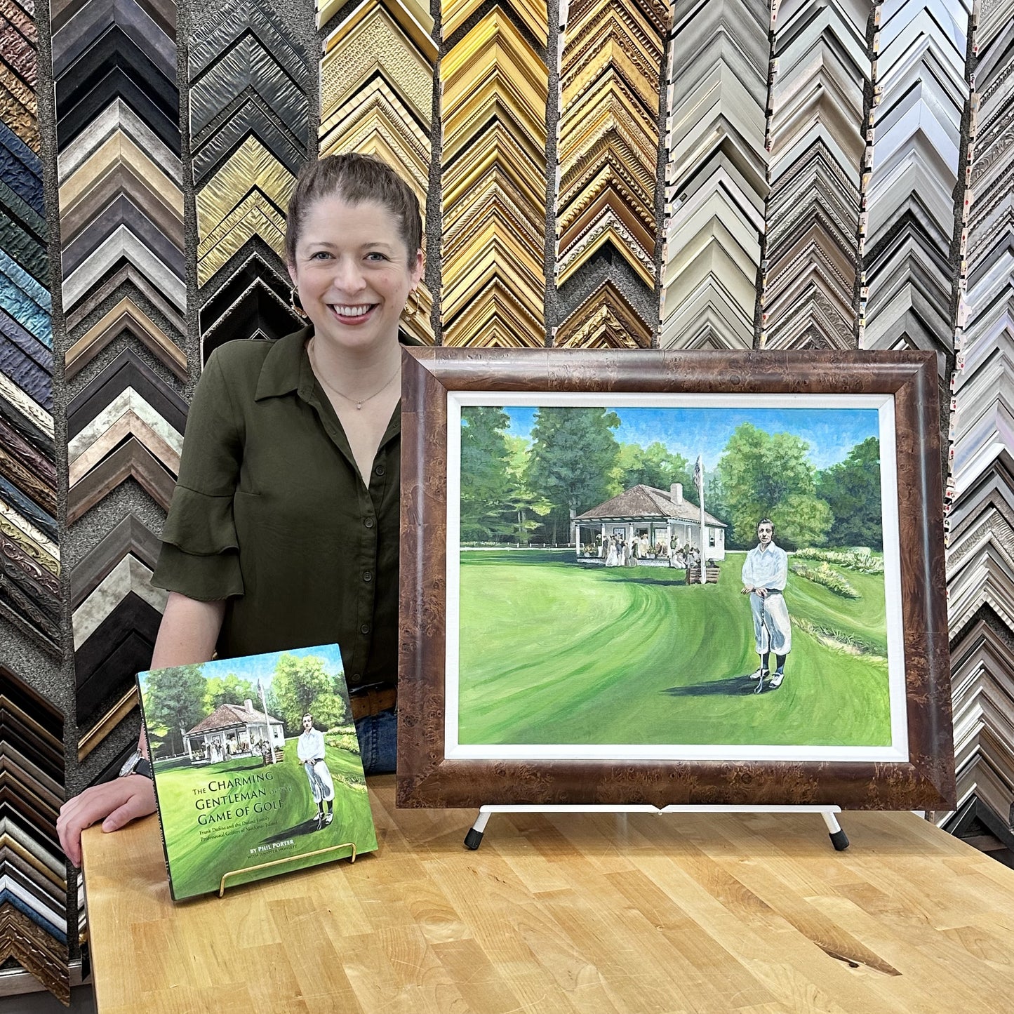 The Charming Gentleman of Golf Portrait Giclee