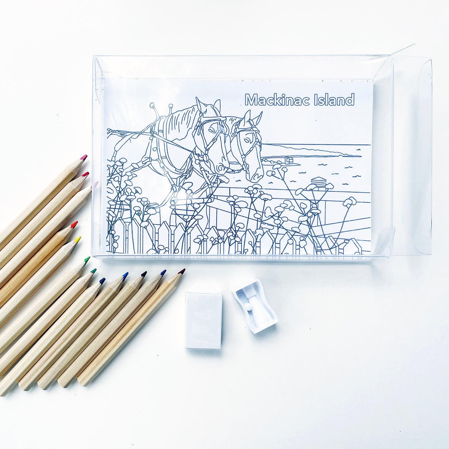 Coloring Postcard Set - Mackinac Island