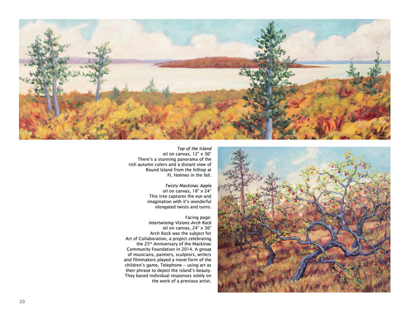 The Essence of Nature is an eye-catching coffee table book that's perfect for sharing your love of the island with friends and family. The book showcases a beautiful collection of luminescent oil paintings by Mackinac Island artist Maeve Croghan.