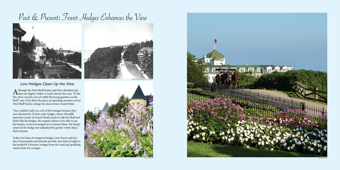 The Gardens of Mackinac Island, a coffee table book by Sue Allen and Jack Barnwell.  Photography by Jennifer Wohletz.