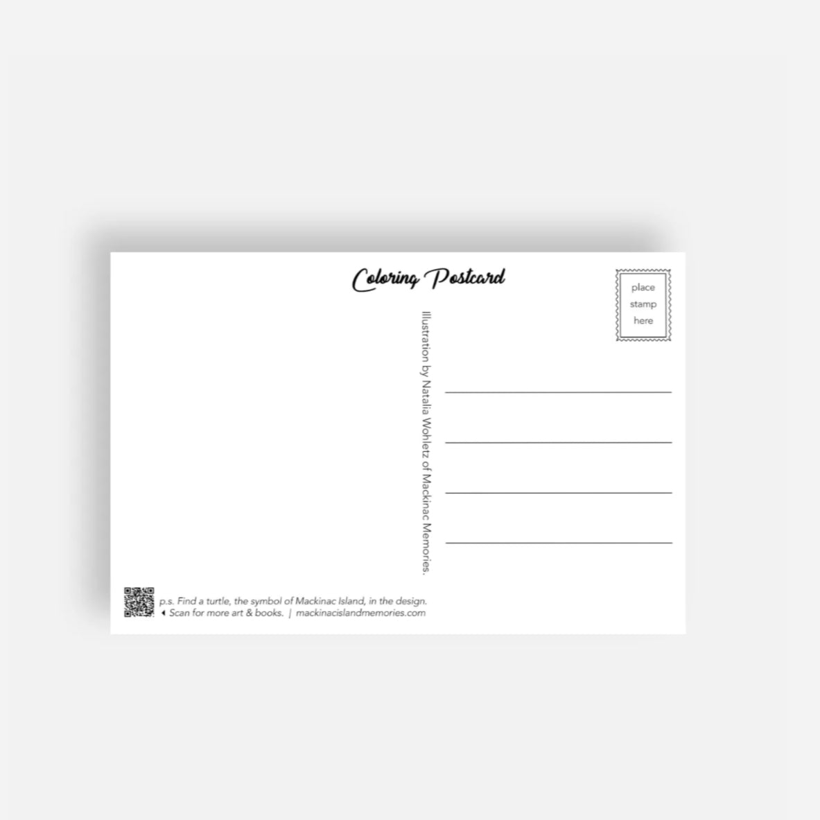 Coloring Postcard -  Monarch Butterflies