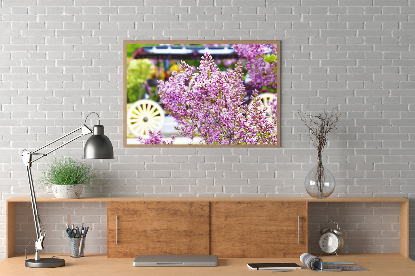 Decorate your home with Mackinac Island wall art.  This Mackinac Island photograph by Jennifer Wohletz offers a unique perspective of lilacs, which create a canopy of fragrance in June that's a delight to your senses.