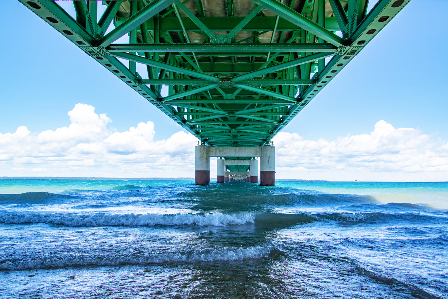 Strong Foundation photograph of the Mackinac Bridge by Jennifer Wohletz of Mackinac Memories.