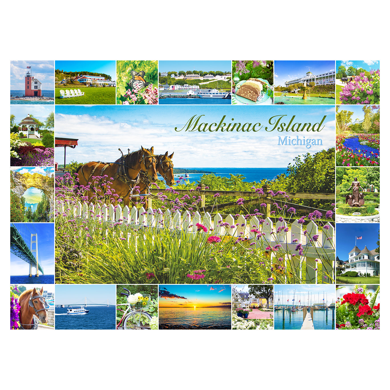 Iconic Scenes of Mackinac Island Puzzle