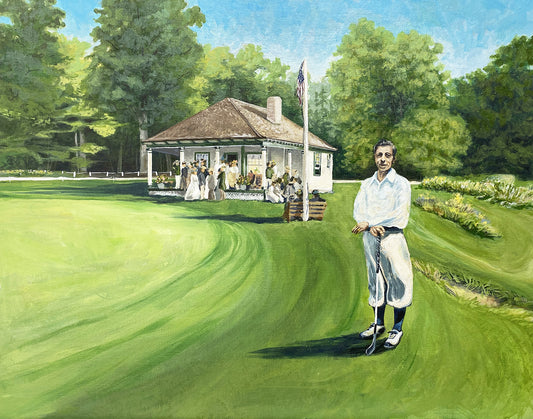 The Charming Gentleman of Golf Portrait Giclee