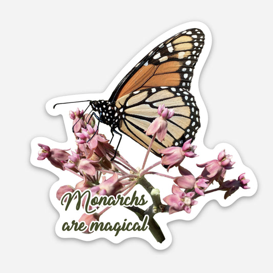 Monarchs are Magical Vinyl Sticker