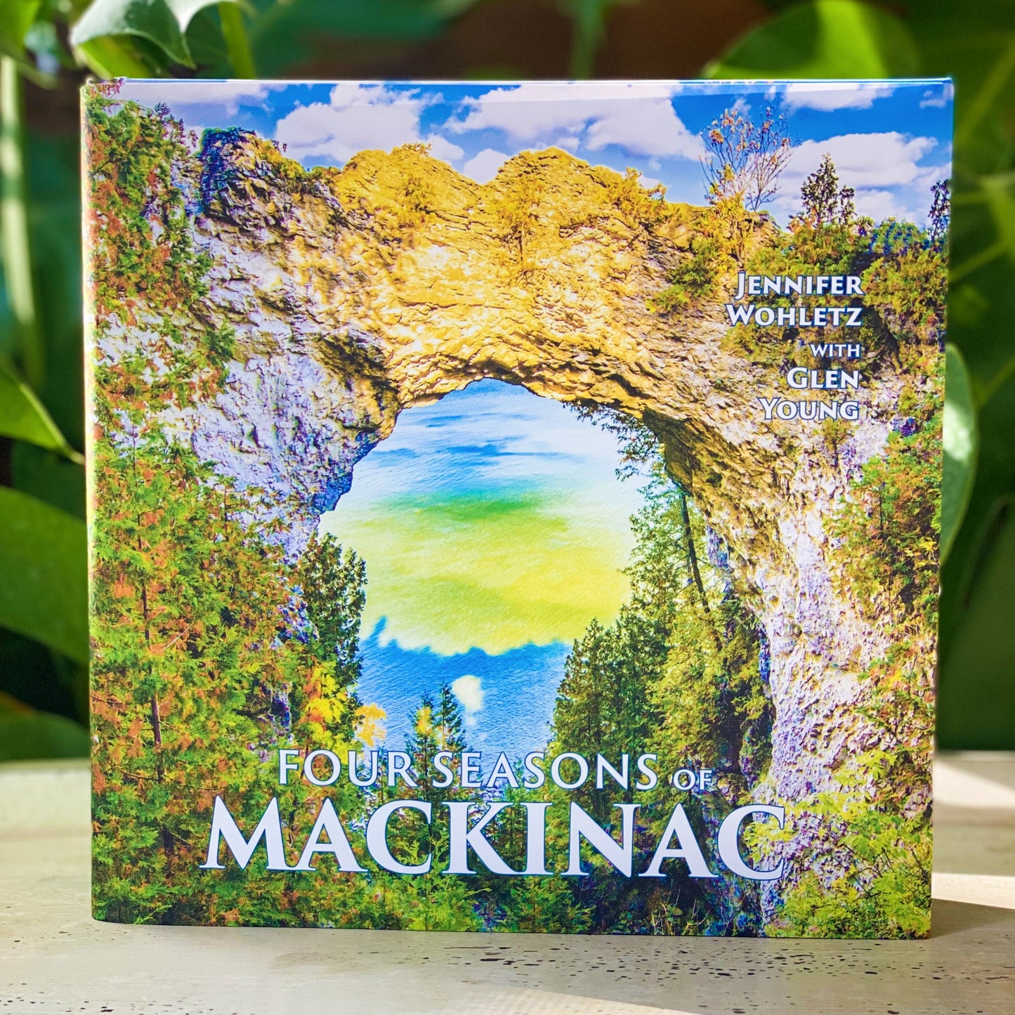 Four Seasons of Mackinac coffee table book by Jennifer Wohletz & Glen Young. Published by Mackinac Memories