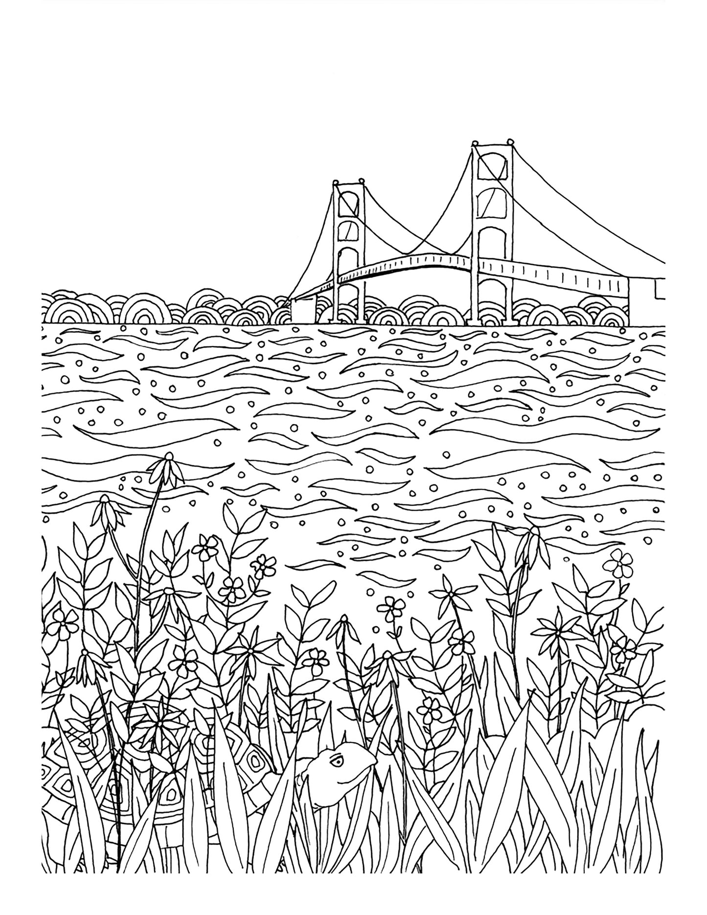 COLORFUL Mackinac Coloring Book