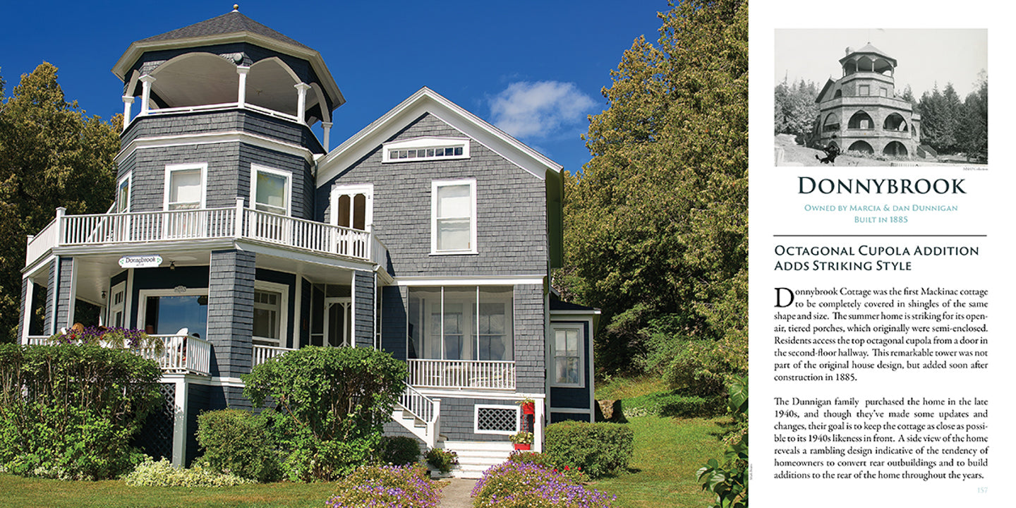 A Mackinac Island coffee table book by Moira Croghan and Mark Bearss.  The book takes readers inside Mackinac Island's well-preserved collection of Victorian cottages.  Published by Mackinac Memories with Mackinac Jane's Publishing.