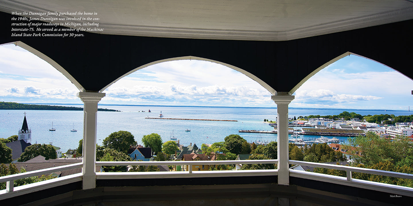 A Mackinac Island coffee table book by Moira Croghan and Mark Bearss.  The book takes readers inside Mackinac Island's well-preserved collection of Victorian cottages.  Published by Mackinac Memories with Mackinac Jane's Publishing.